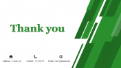 Inventive Thank You Slide PowerPoint Presentation Template